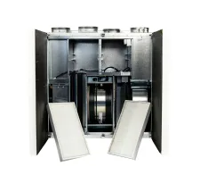 Unitate de ventilație cu recuperare de perete OSTBERG HERU 200 T EC-y2, în formă deschisă cu filtre