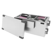 Unitate de ventilație cu recuperare de tip canal OSTBERG HERU, cu capac deschis