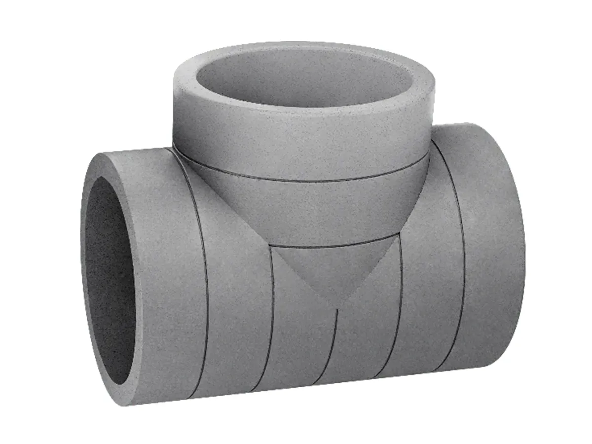 Racord în T izolat Heatpex ARIA ADURO Ø160 mm pentru ventilație