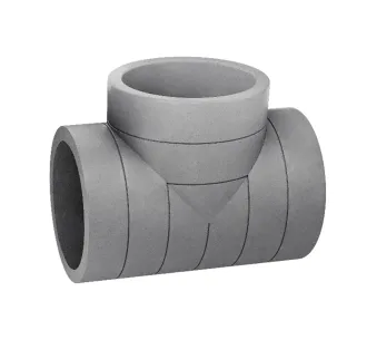 Racord în T izolat Heatpex ARIA ADURO Ø200 mm pentru ventilație