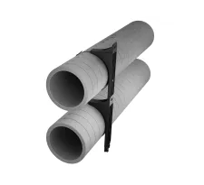 Exemplu de utilizare a suportului de fixare Heatpex ARIA ADURO cu 2 conducte