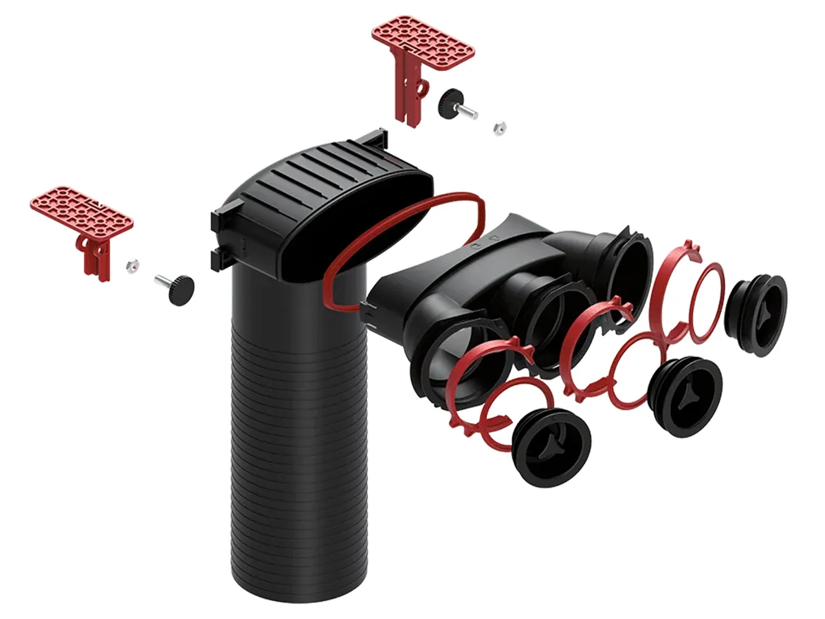 Construcția plenum box-ului Heatpex CONNECT