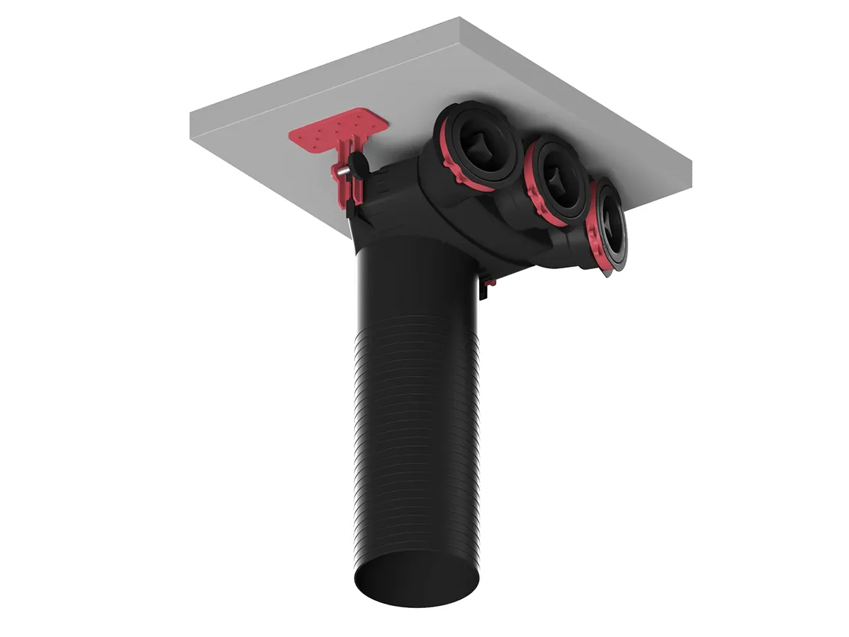 Variantă de montare a plenum box-ului Heatpex CONNECT