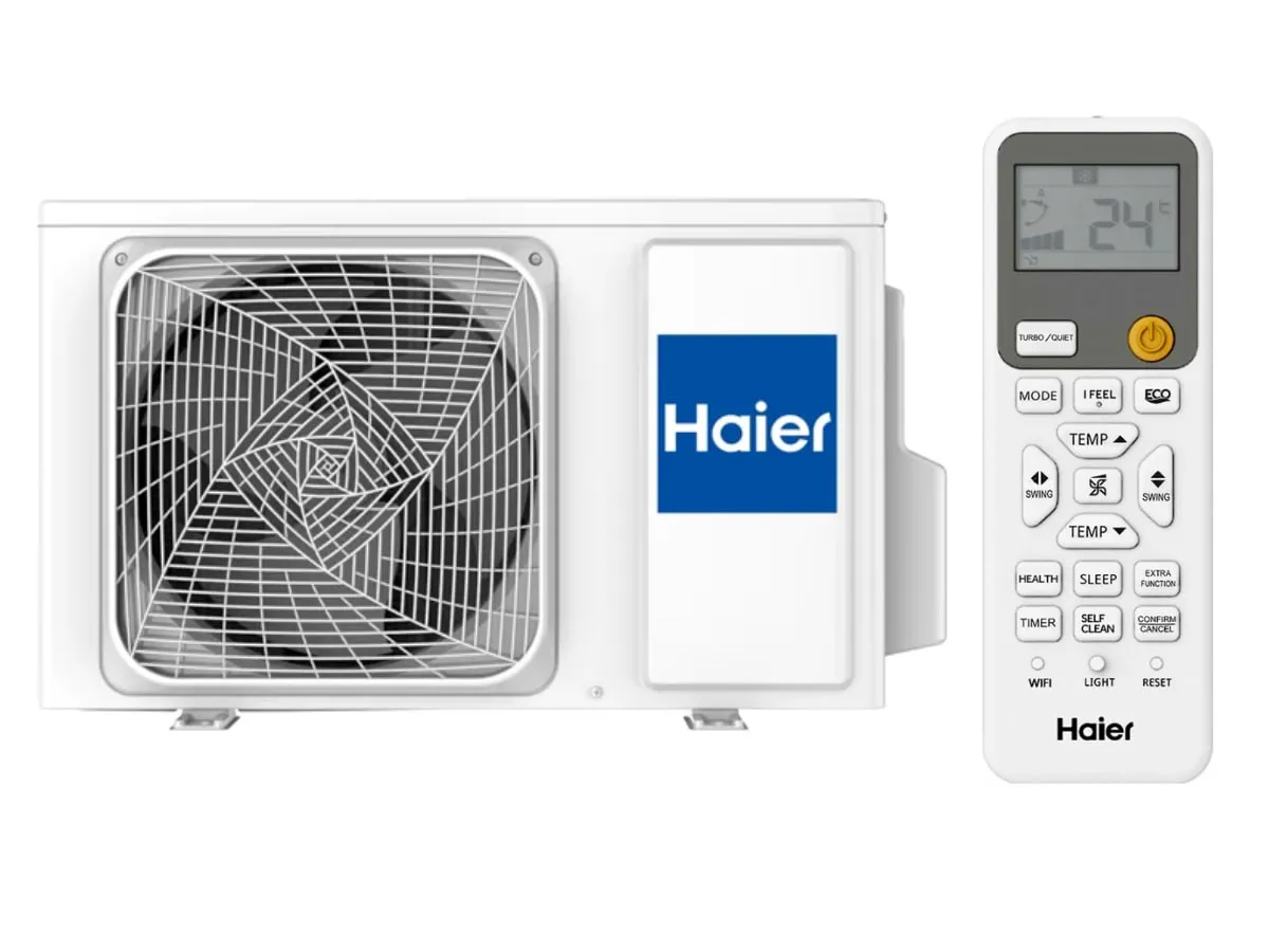 Poza bloc exterior  HAIER REVIVE PLUS 9000  + telecomanda 