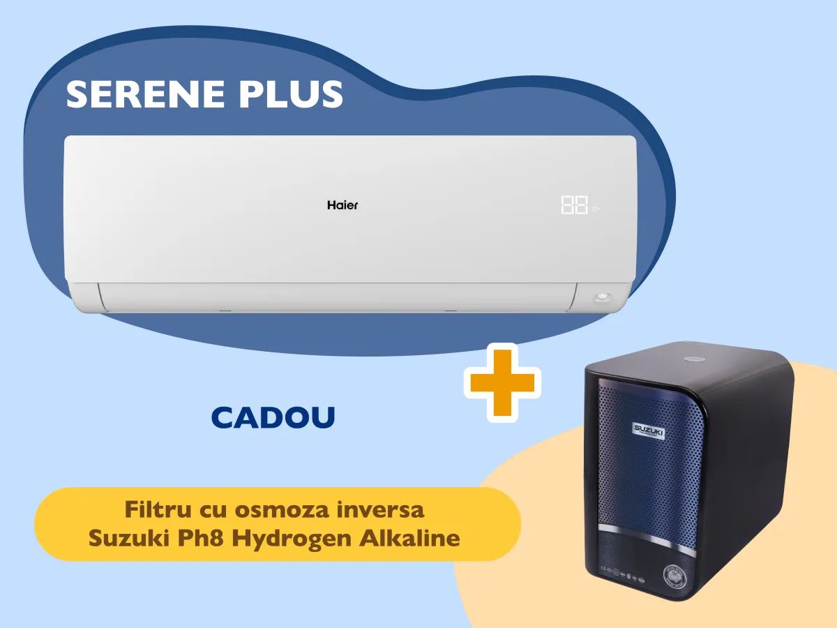 Conditioner HAIER SERENE Plus DC Inverter R32 AS71SEPHRA-MW 1U71WEPFRA-SH Alb mat (Încălzire pana la - 25°C)