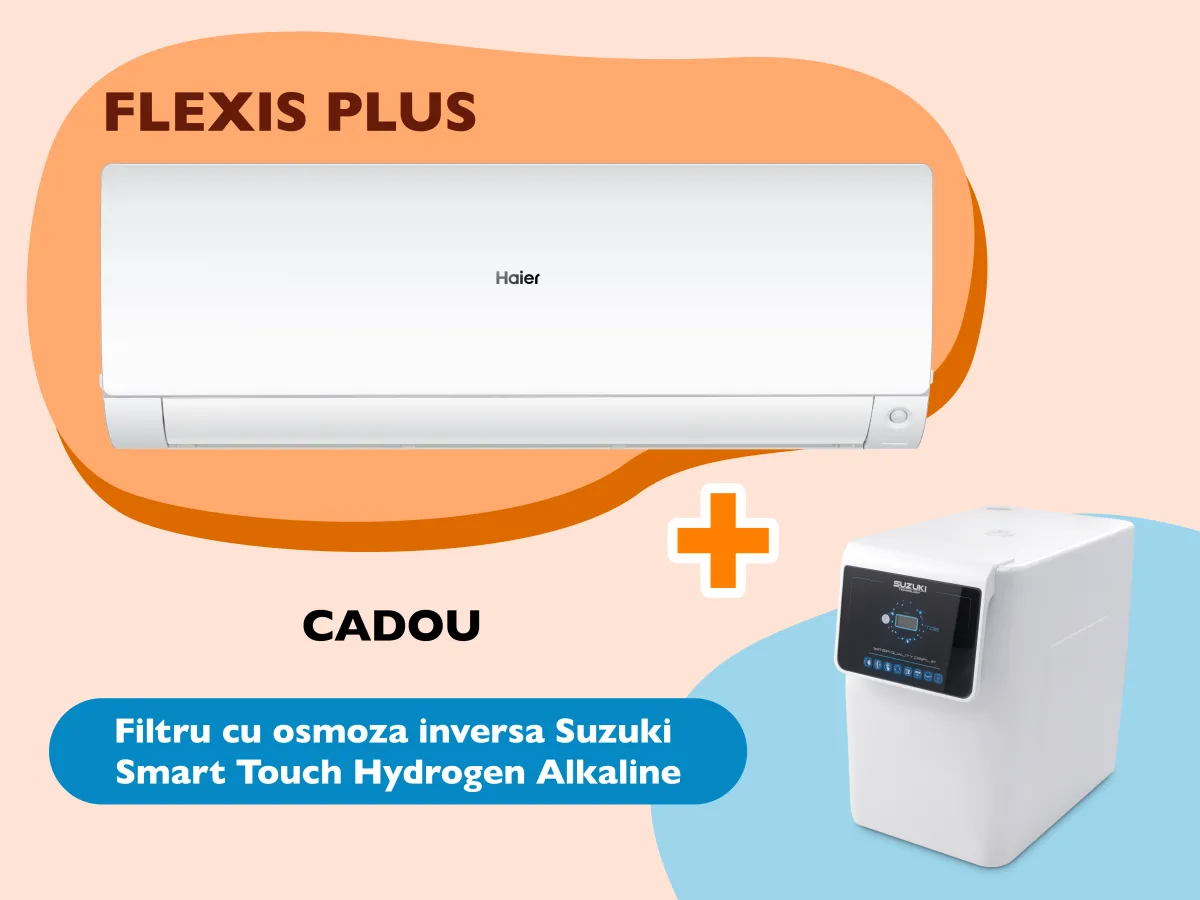 Climatizator HAIER FLEXIS Plus DC Inverter R32 Super Match 12000 BTU (alb mat) 