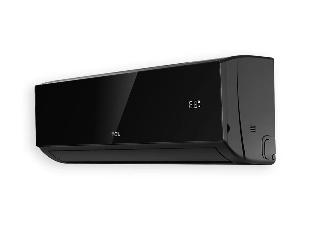 Unitate interioară a conditionerului TCL ELITE BLACK, vedere din partea dreapta