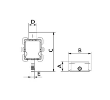 Schema sifonului de condens cu bila