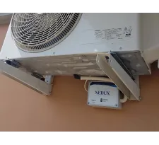 Exemplu de instalare a unui pulverizator pentru evacuarea condensului AC, NEBUX Superior