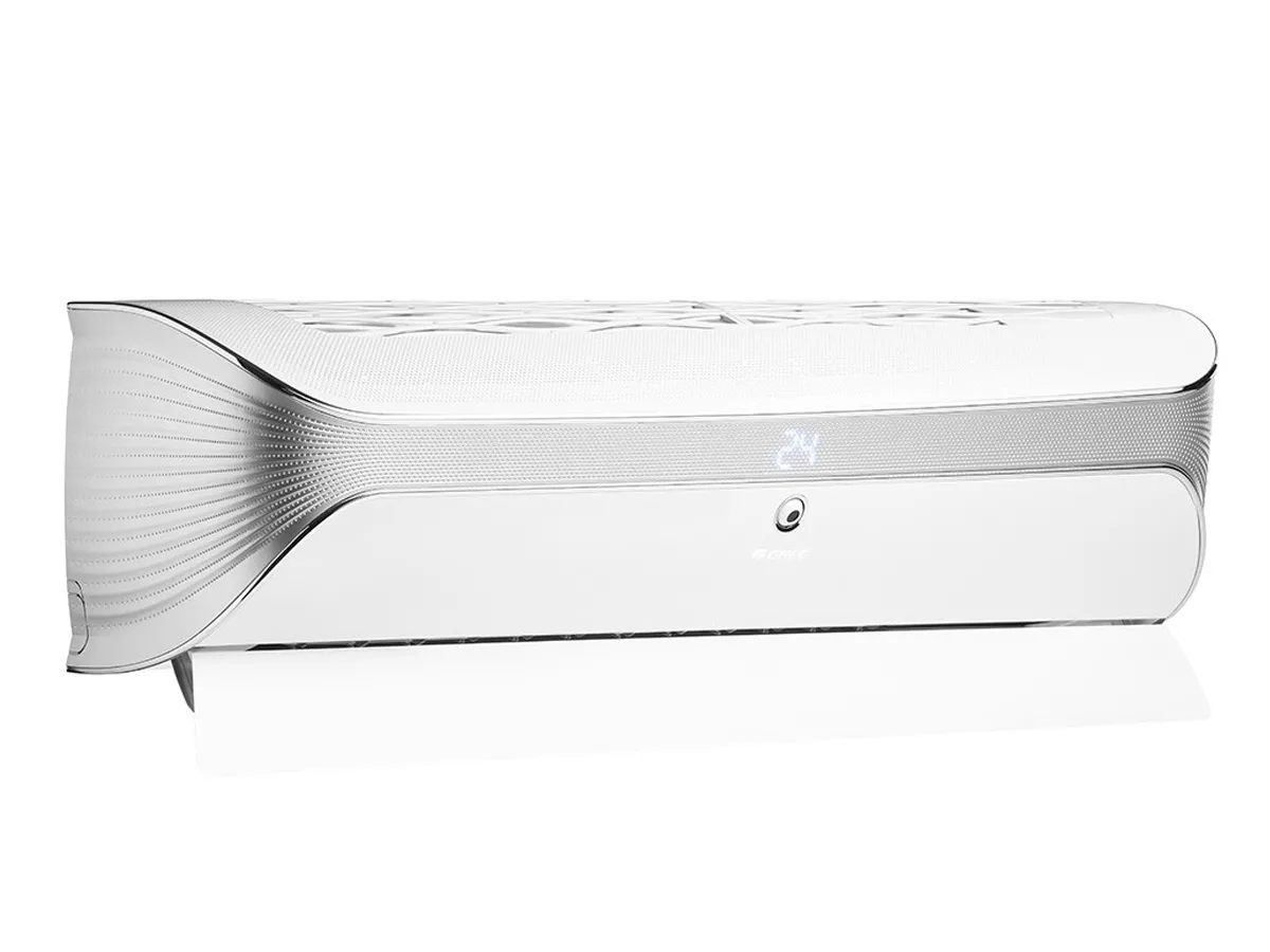 Внутренний блок кондиционера Gree SOYAL Inverter R32, вид слева в рабочем состоянии