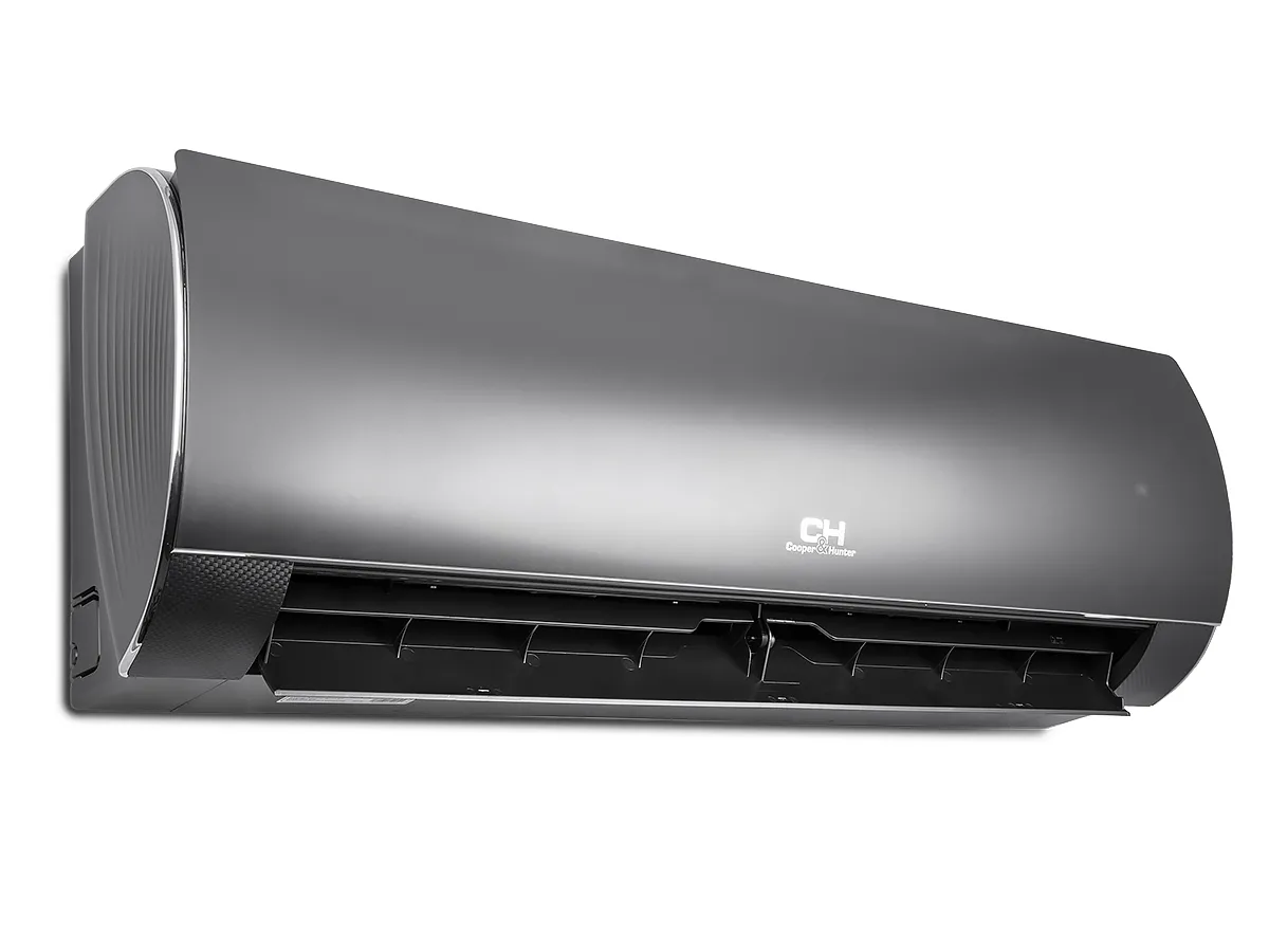 Unitate interioară a conditionerului Cooper&Hunter Daytona, vedere din partea stîngă în stare de functionare