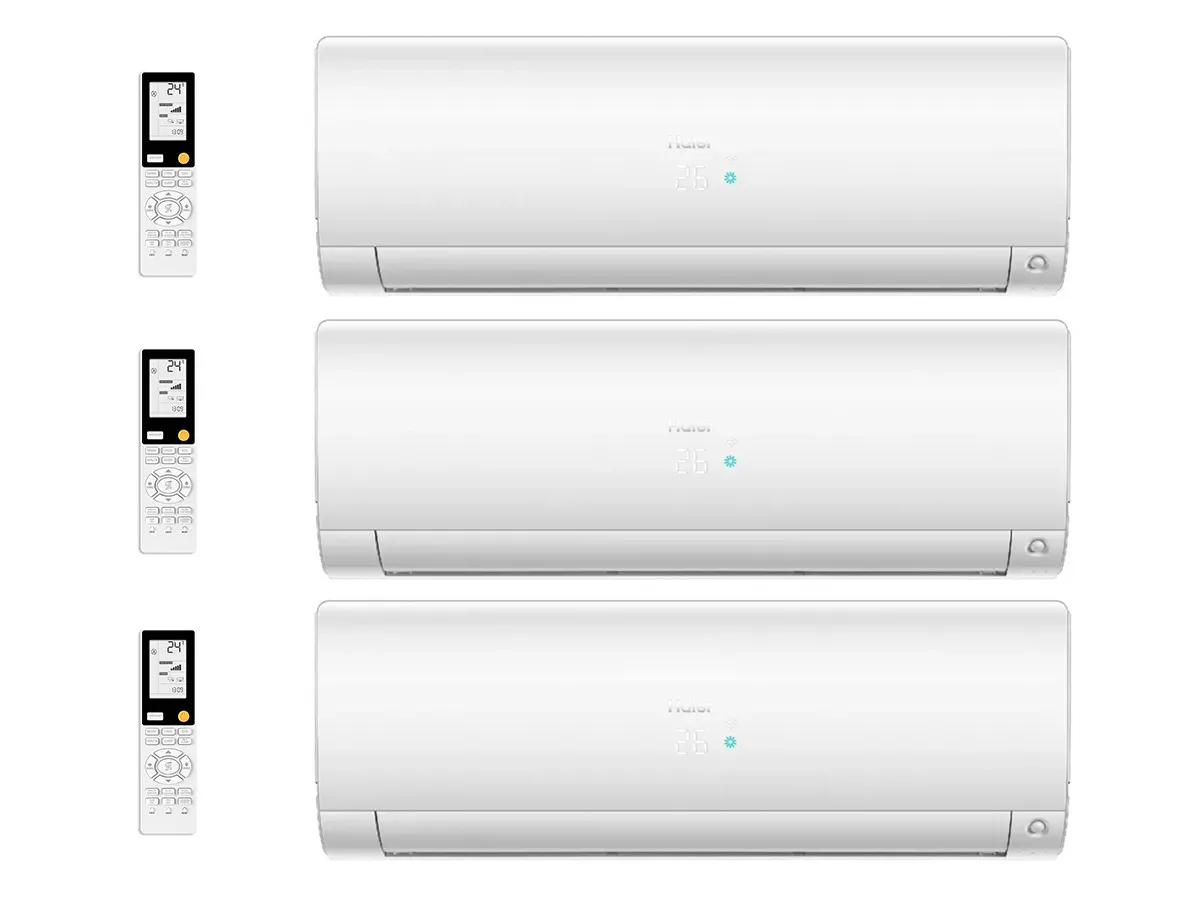 Set sistemului de climatizare Haier cu 3 unitati interioare