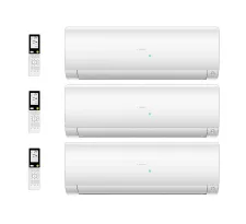 Set sistemului de climatizare Haier cu 3 unitati interioare