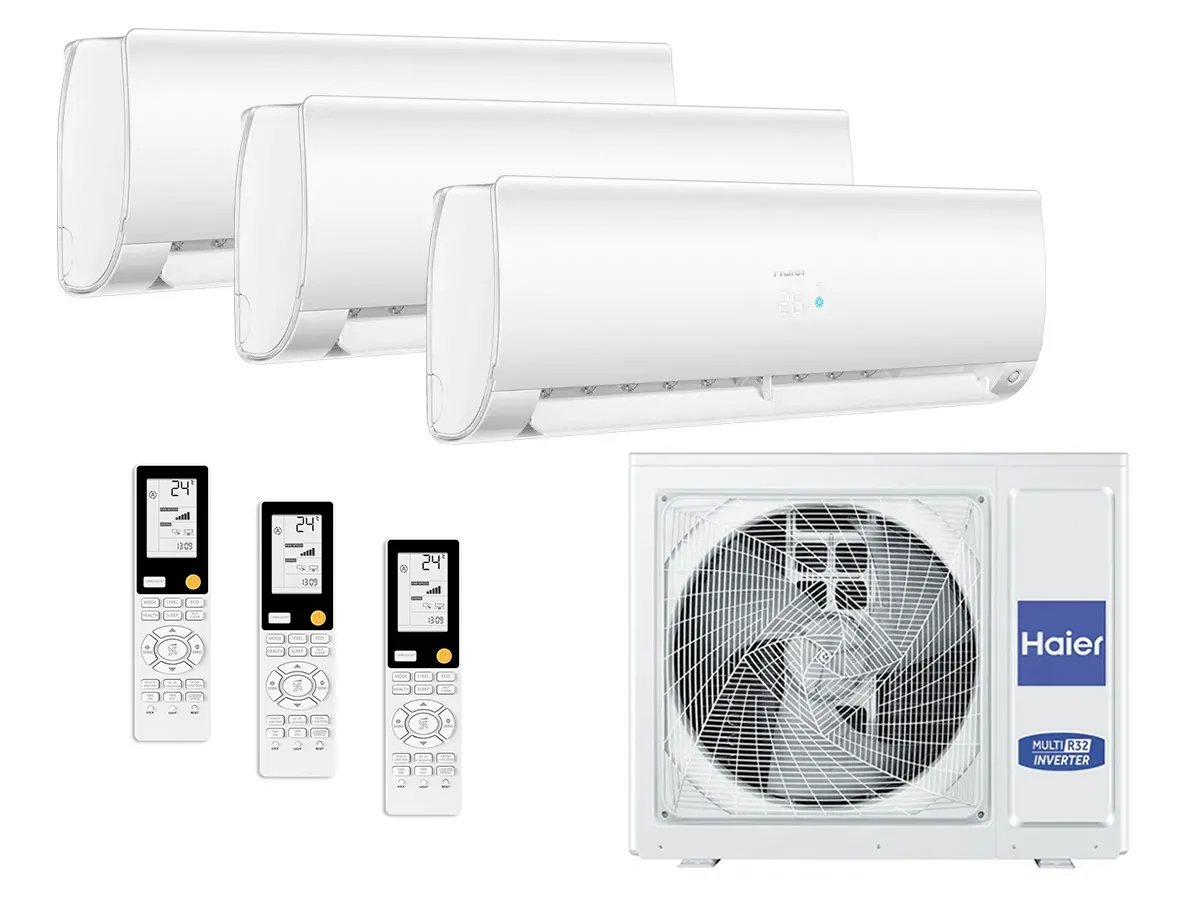 Kit de sistem Haier Multi Split pentru un apartament cu 3 camere de până la 100 m²