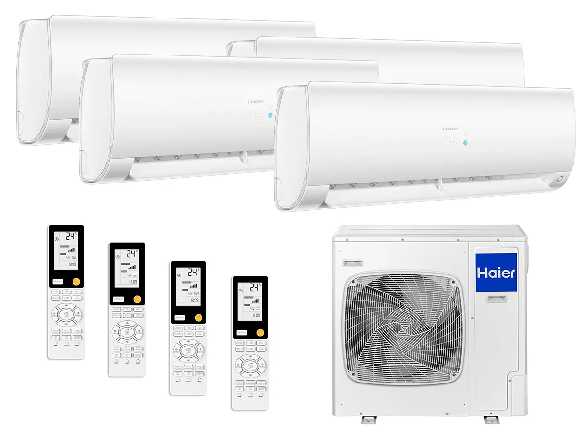 Kit de sistem Haier Multi Split pentru un apartament cu 4 camere de până la 100 m²