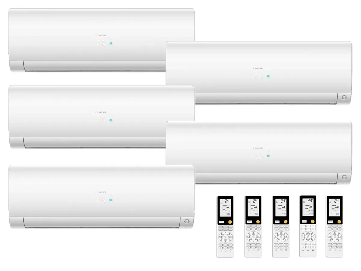 Set sistemului de climatizare Haier cu 5 unitati interioare