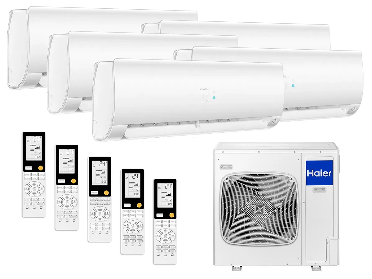 Kit de sistem Haier Multi Split pentru un apartament cu 5 camere de până la 120 m²